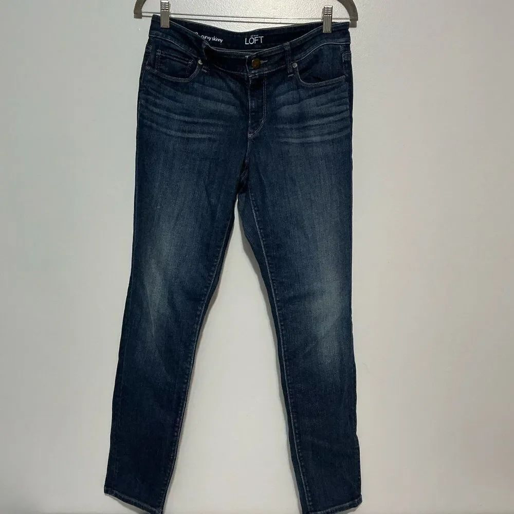 Ann Taylor Women's Dark Blue Curvy Skinny Jeans size 8/29